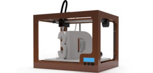 A "Cartoon" image of a 3D Printer.